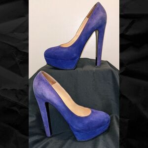 TR Nando Muzi Suede Platforms - EUC